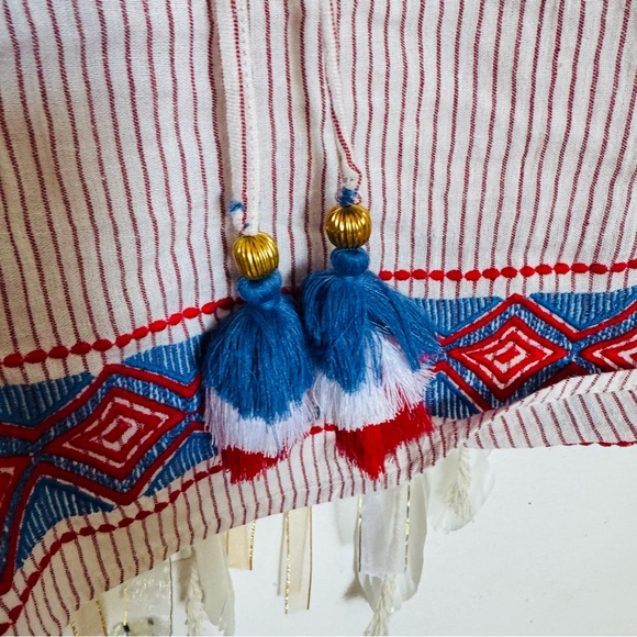 Boho Bohemian Sleeveless Dress with Embroidered Details - Picture 4 of 5